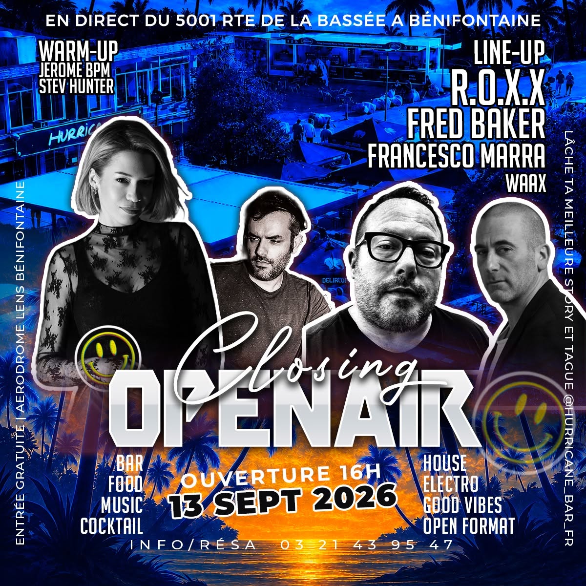 Flyer Closing Open Air du 13 septembre 2026