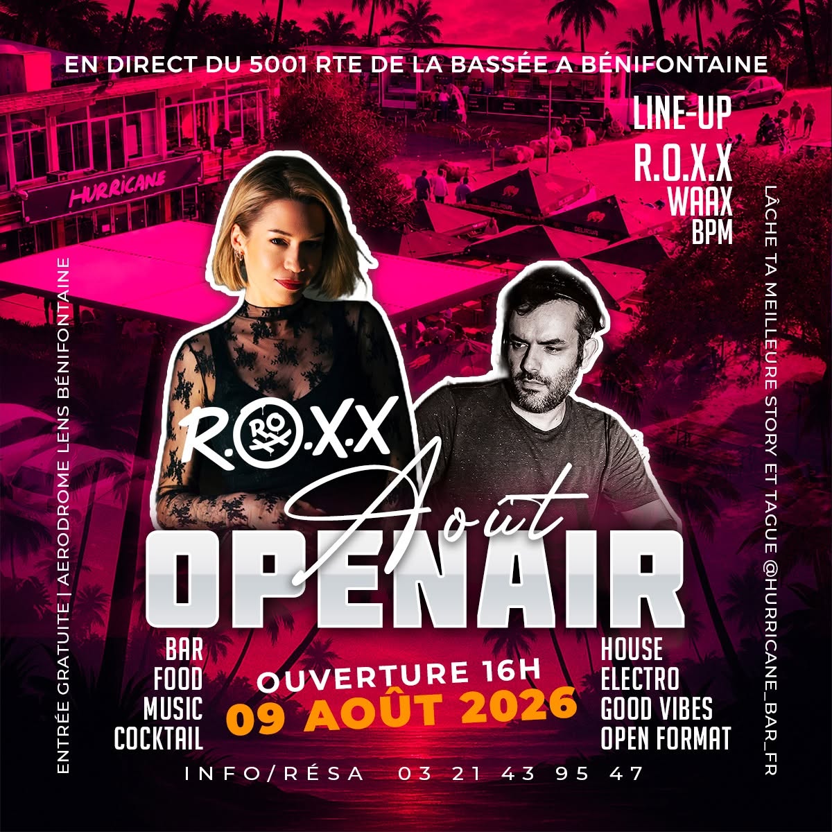 Flyer Open Air du 9 août 2026