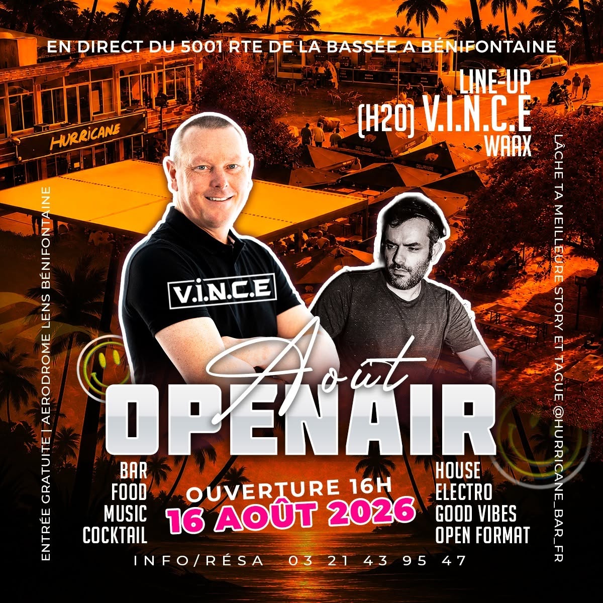 Flyer Open Air du 16 août 2026