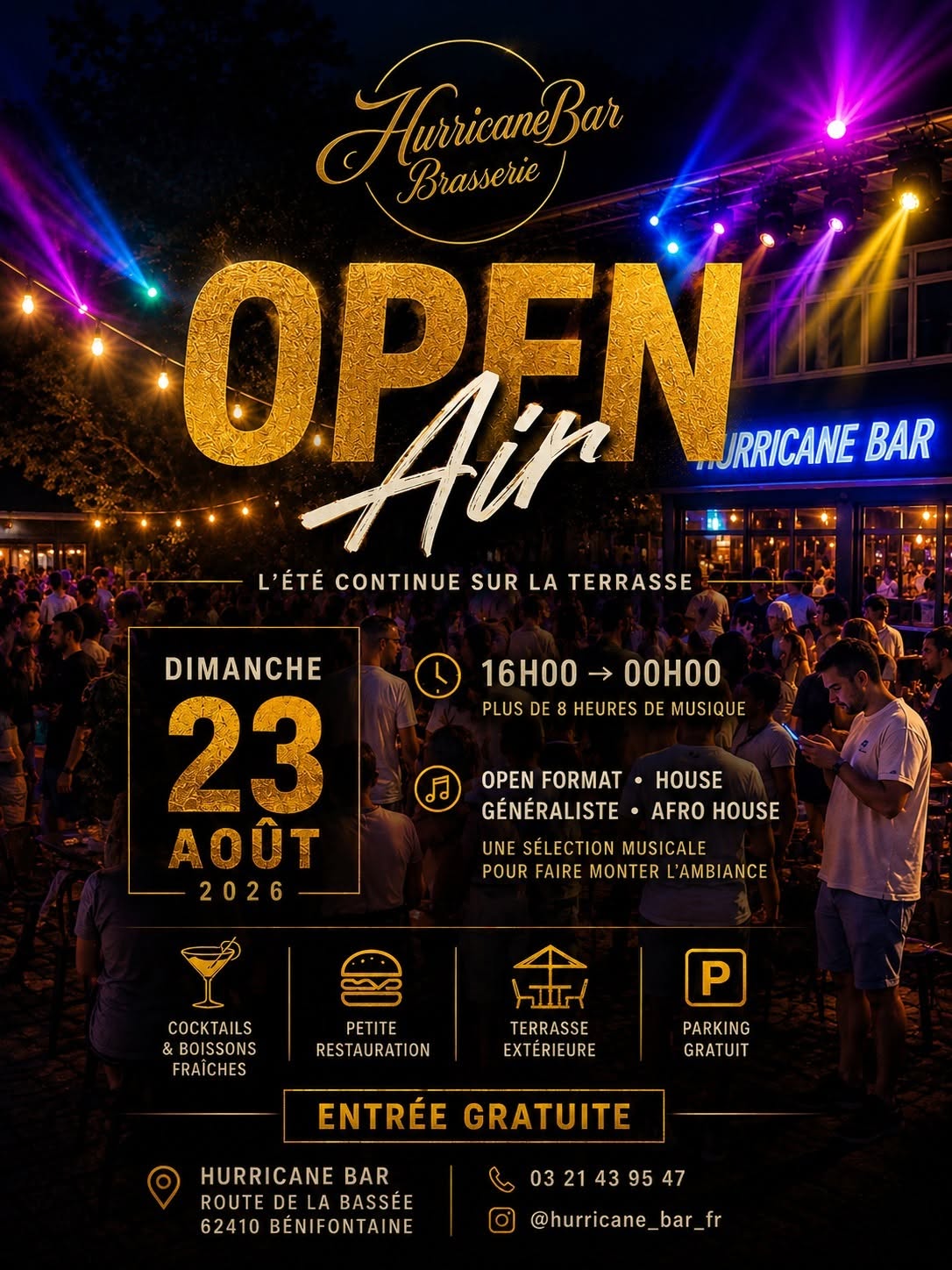 Flyer Open Air du 23 août 2026