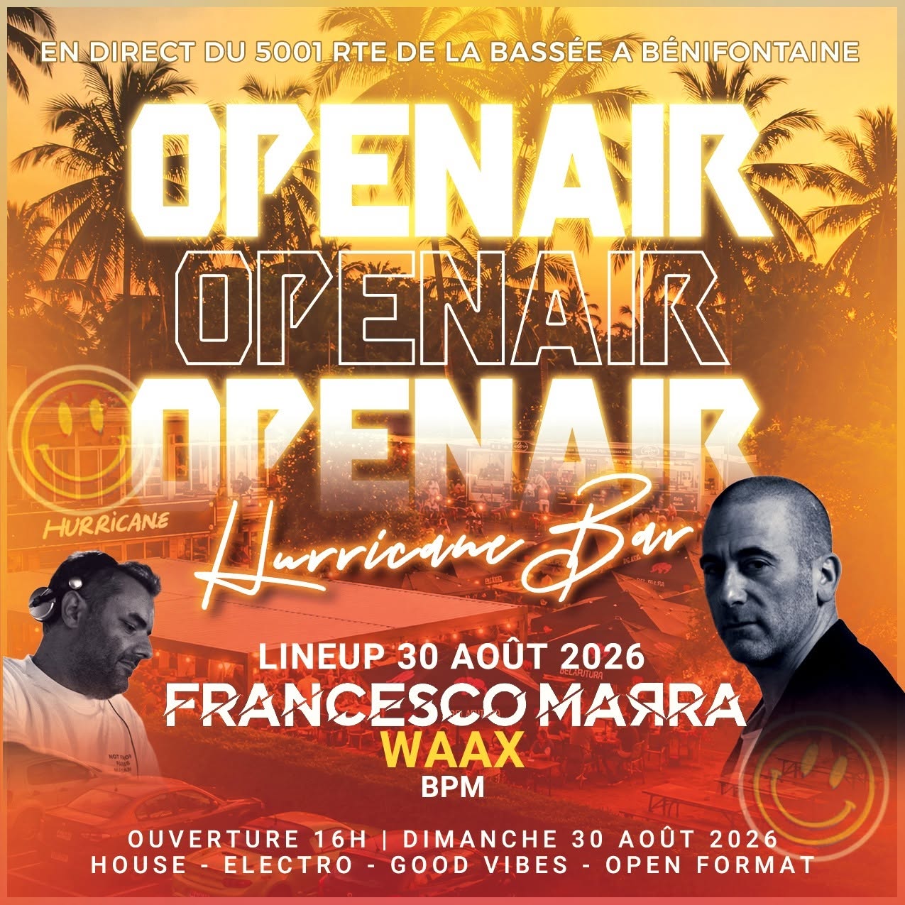 Flyer Open Air du 30 août 2026
